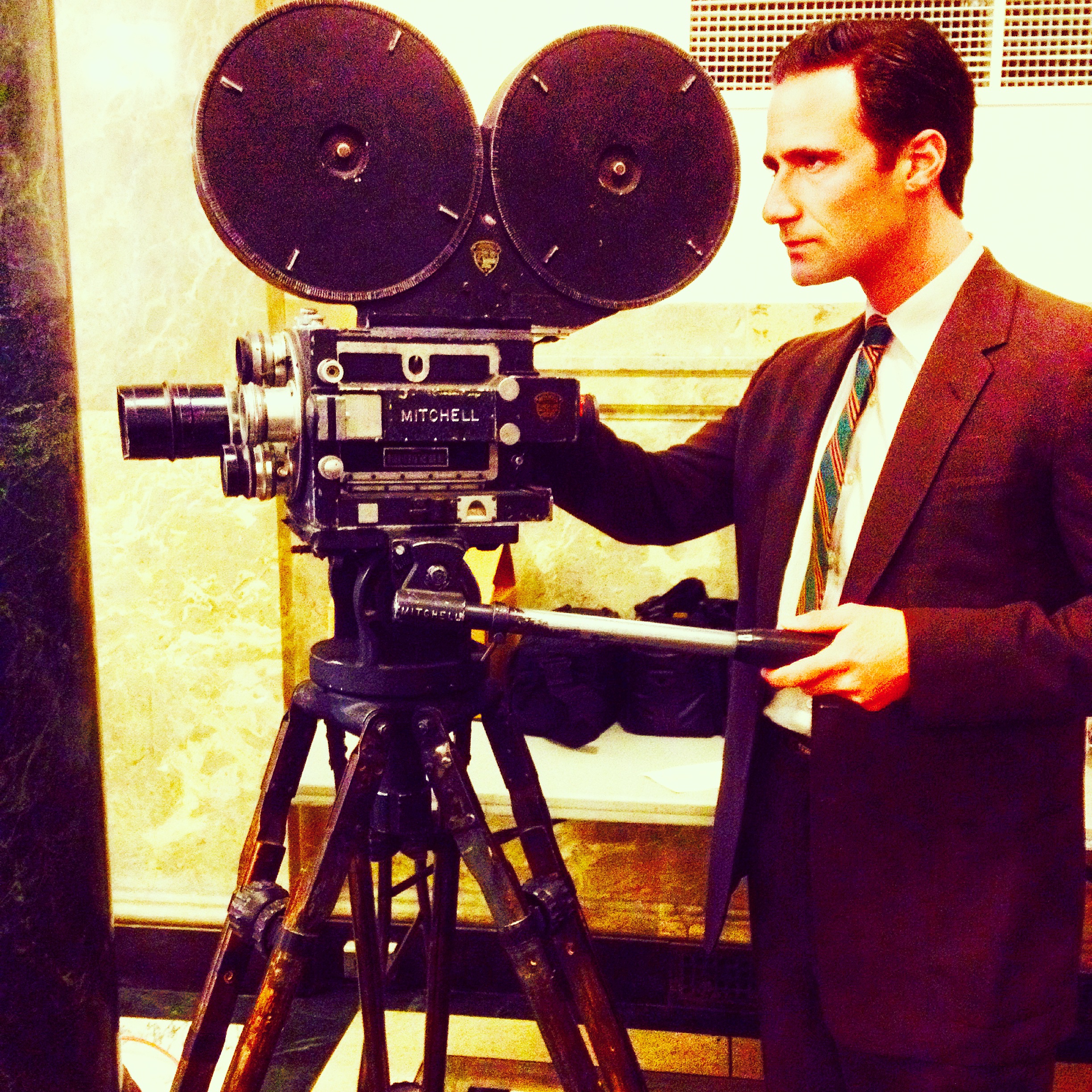 Michael Gucciardo as Reporter in Steve Spielberg & Tom Hanks St. James Place