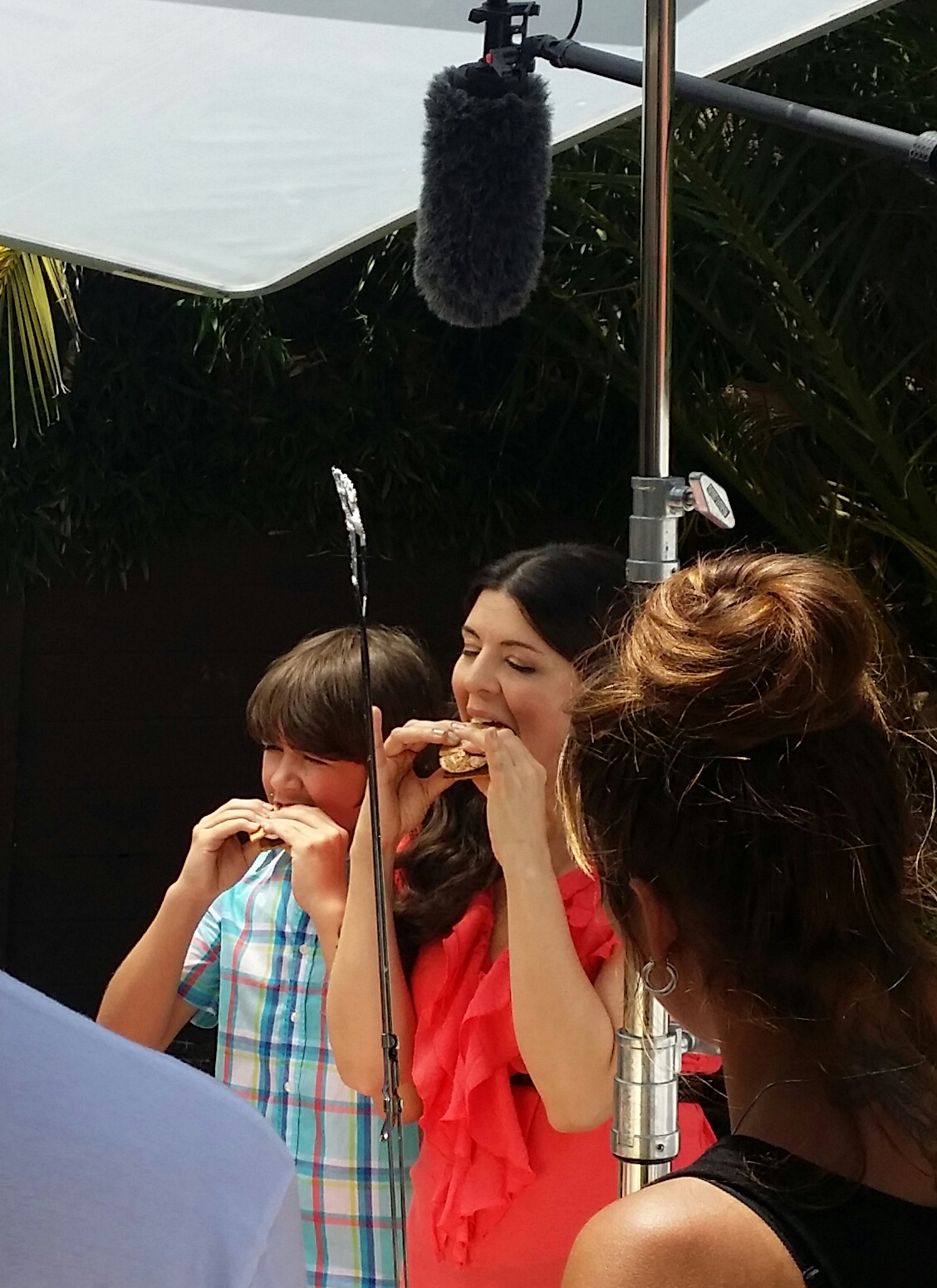 Shooting a Hershey's Commercial.
