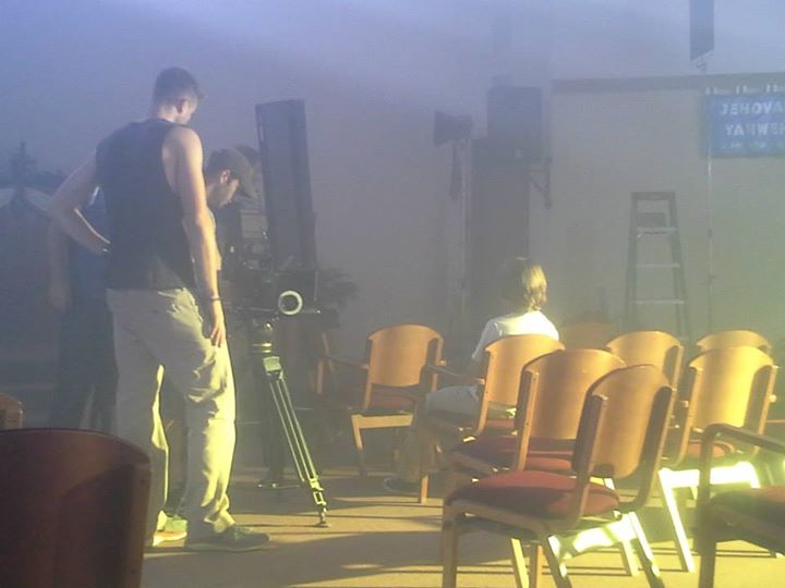 Jean Nasser on Set while playing the Lead for the Music Video 