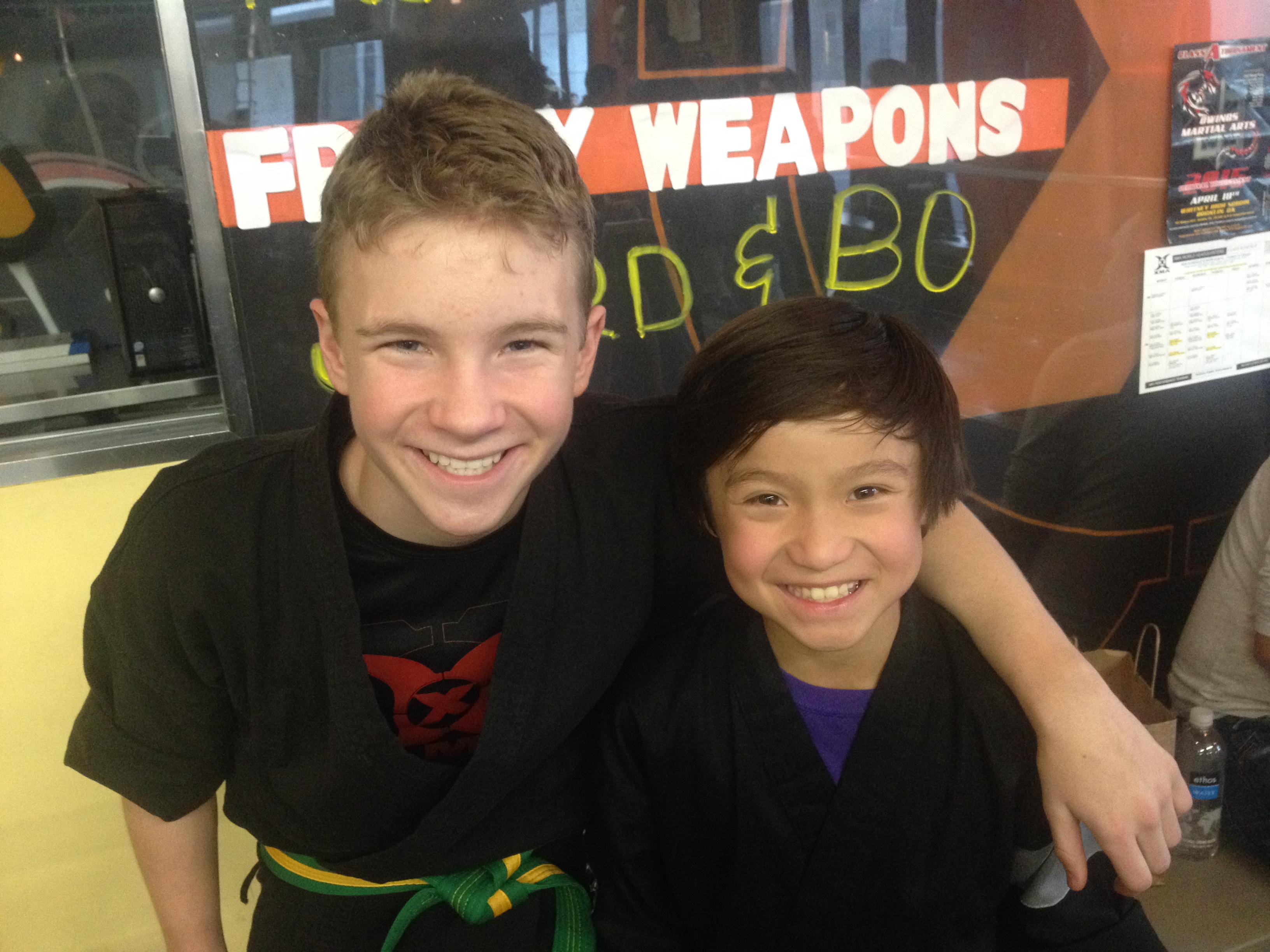 Justin Ellings and Forrest Wheeler - who plays Emery in ABC's Fresh Off the Boat.