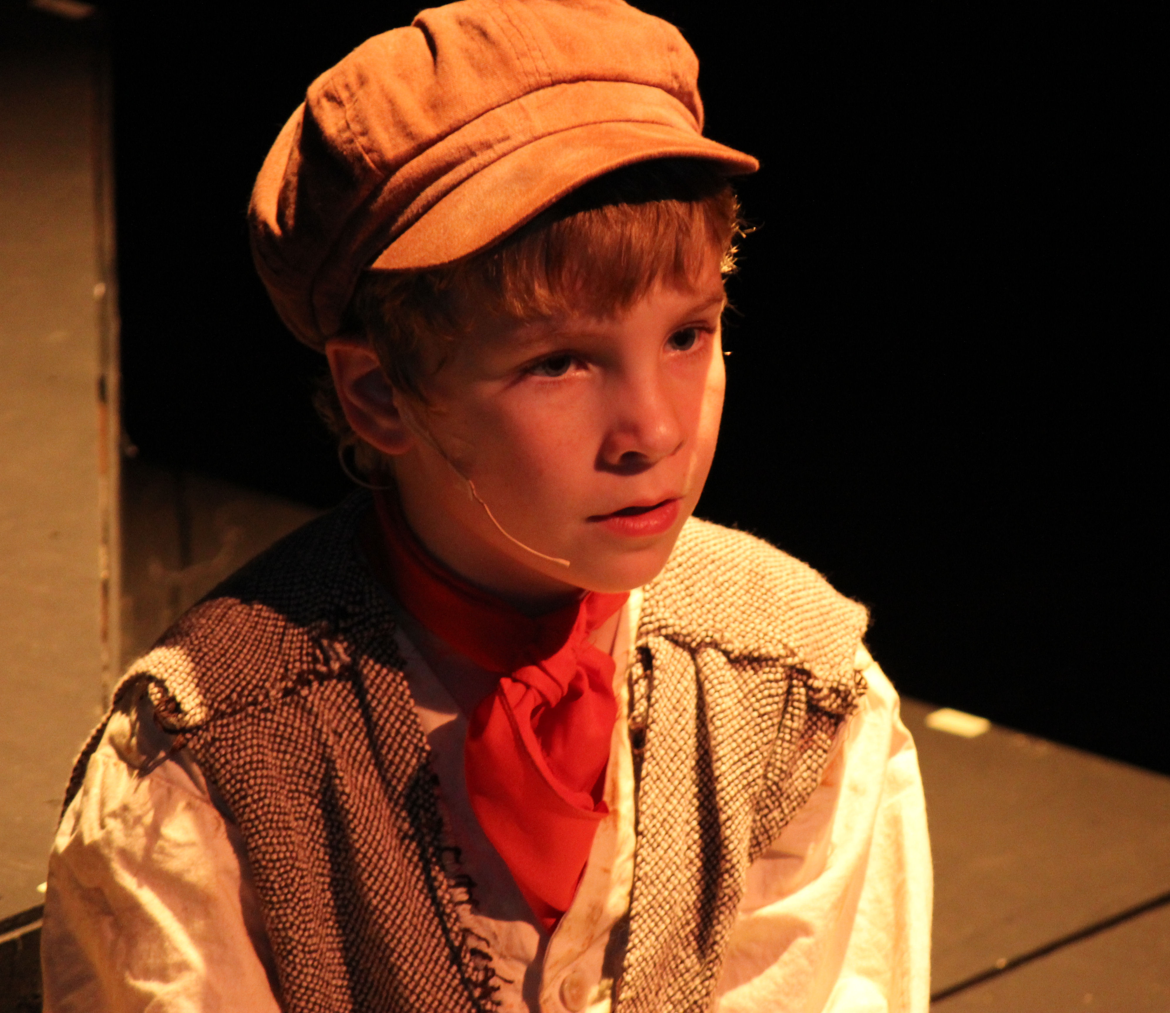 Justin Ellings as Oliver Twist in OLIVER!