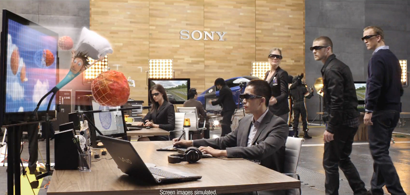 Sony 3D: Starring Justin Timberlake, Peyton Manning, and Jian.