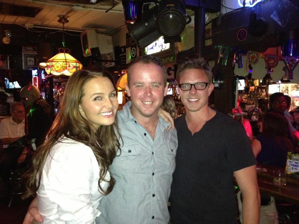 With Matthew Alan and Camilla Luddington at the wrap party for 'The Surrogate'