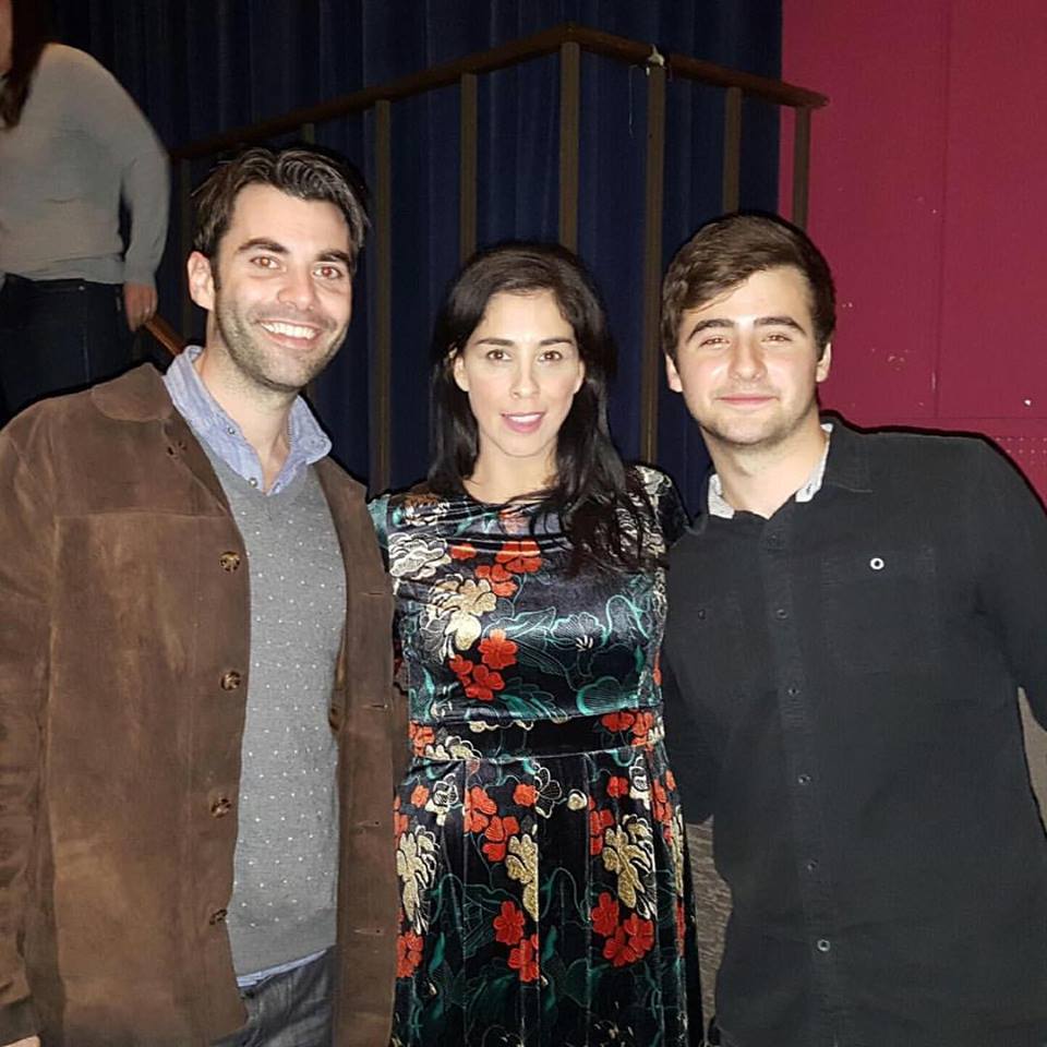 Actors Alex Bennett, Sarah Silverman, Tristen Bankston at 