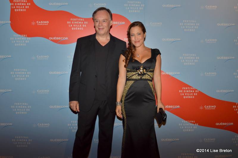 Tapis rouge Christophe Gans et Myriam Charleins au festival de cinéma de la ville de Québec.