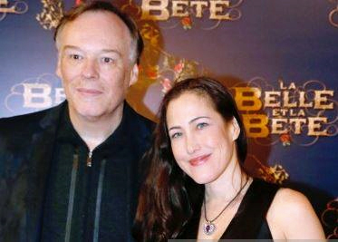 Christophe Gans and Myriam Charleins at beauty and the beast premiere
