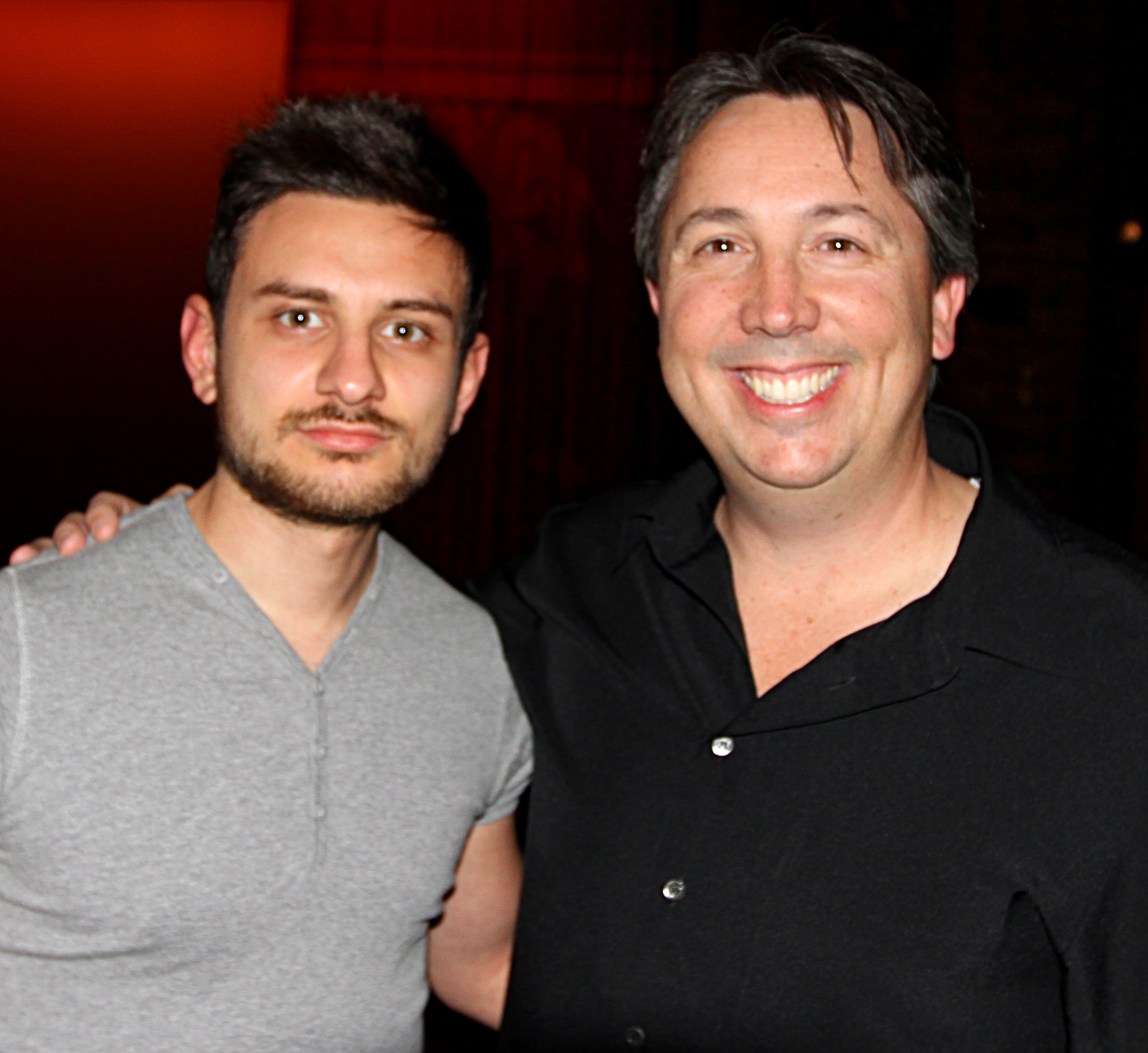 Luca Nemolato with director Stuart Beattie