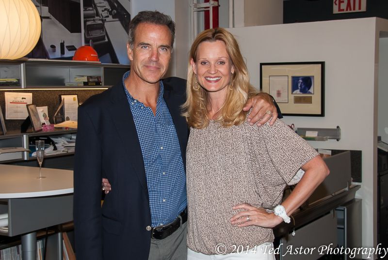 With co-star Richard Burgi at the No Letting Go wrap party.