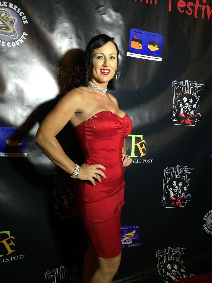 Actress/producer Sheri Davis at Fantastic Horror Film Festival in San Diego, CA.