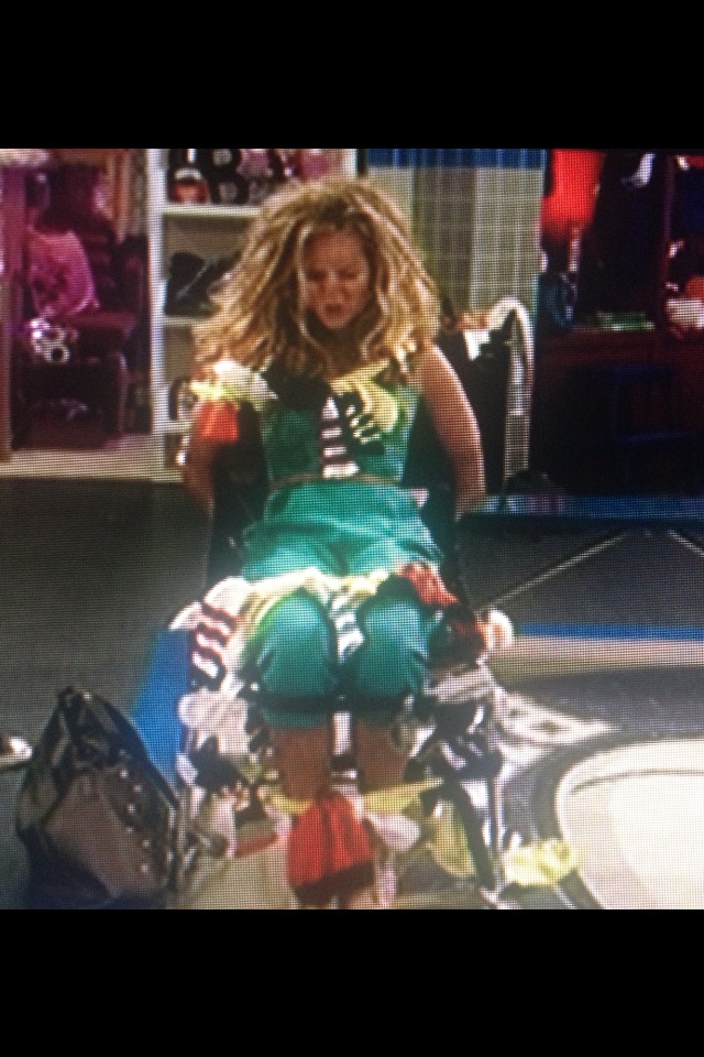 Brec Bassinger on set Bella and the Bulldogs