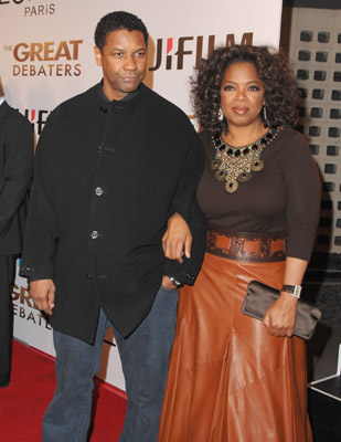 Denzel Washington and Oprah Winfrey at event of The Great Debaters (2007)