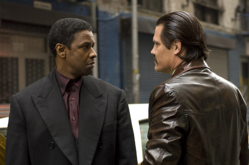 Still of Denzel Washington and Josh Brolin in American Gangster (2007)