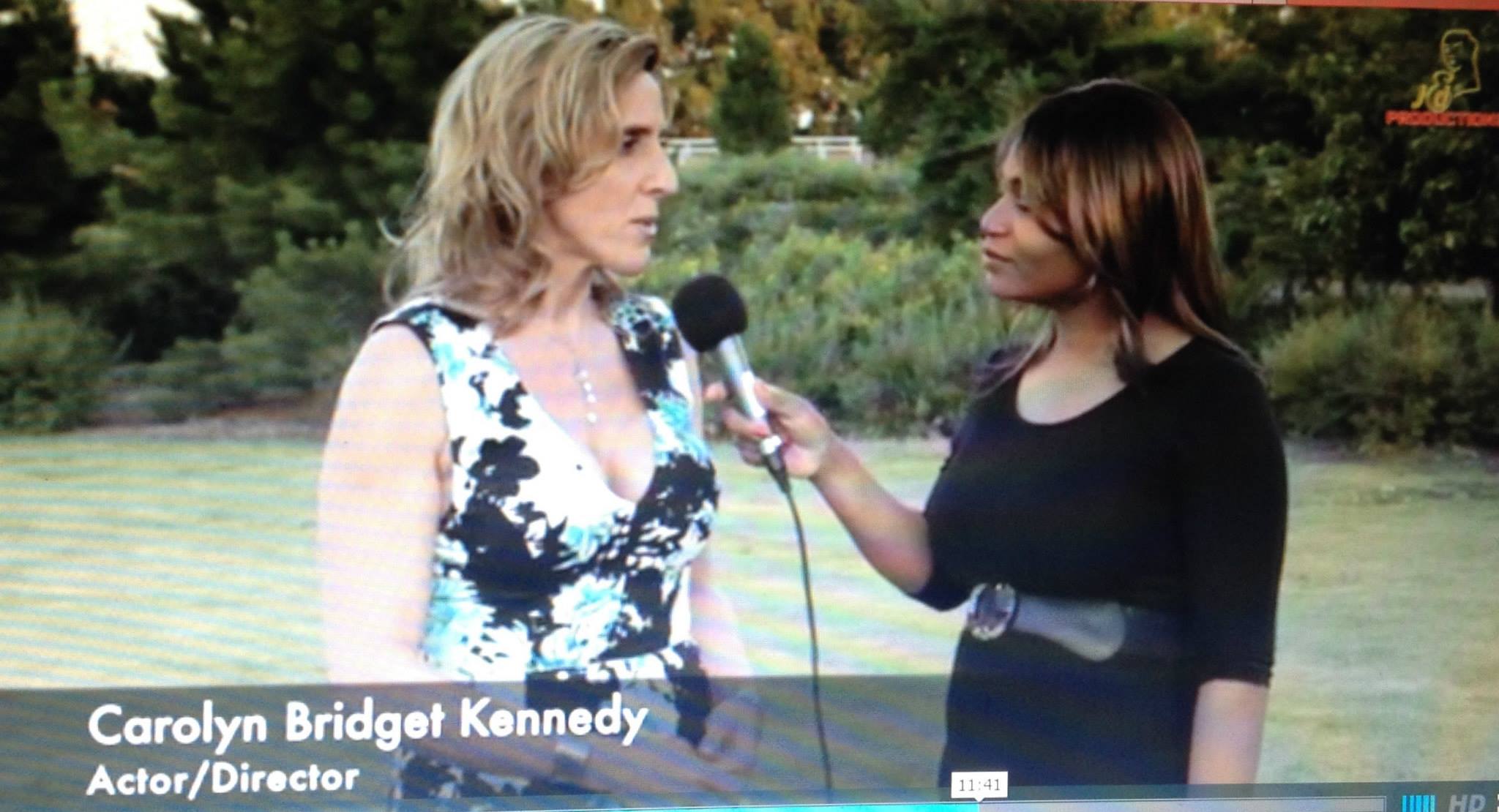 Carolyn Bridget Kennedy being interviewed at the 