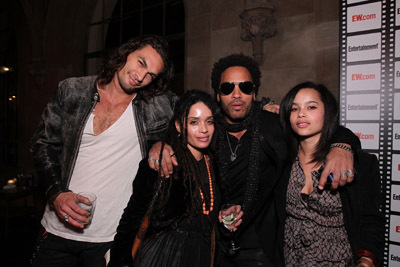 Lisa Bonet, Lenny Kravitz, Jason Momoa and Zoë Kravitz