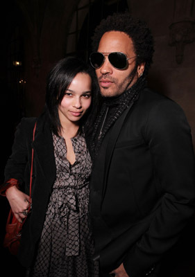 Lenny Kravitz and Zoë Kravitz