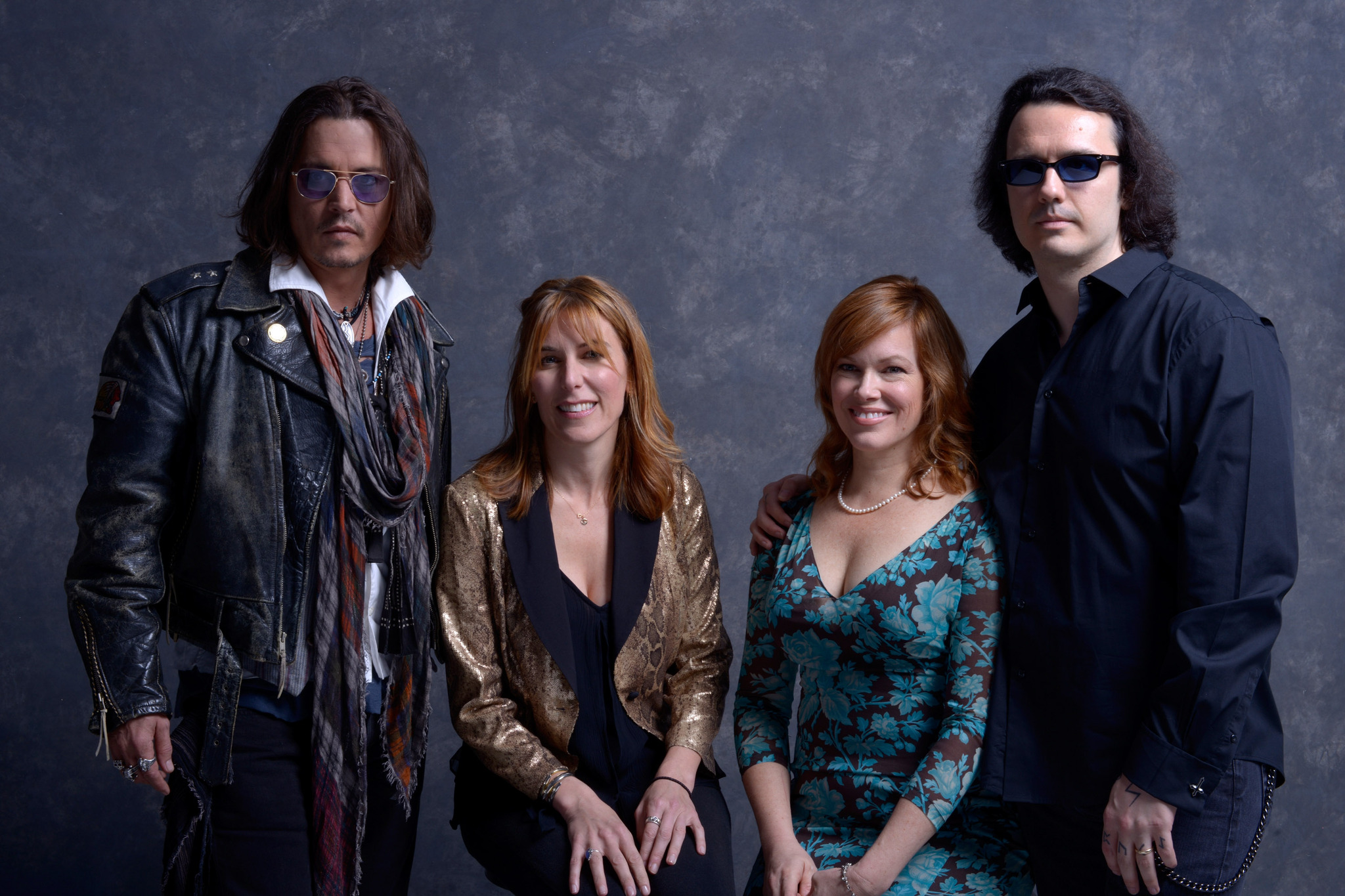 Johnny Depp, Damien Wayne Echols, Amy Berg and Lorri Davis at event of West of Memphis (2012)