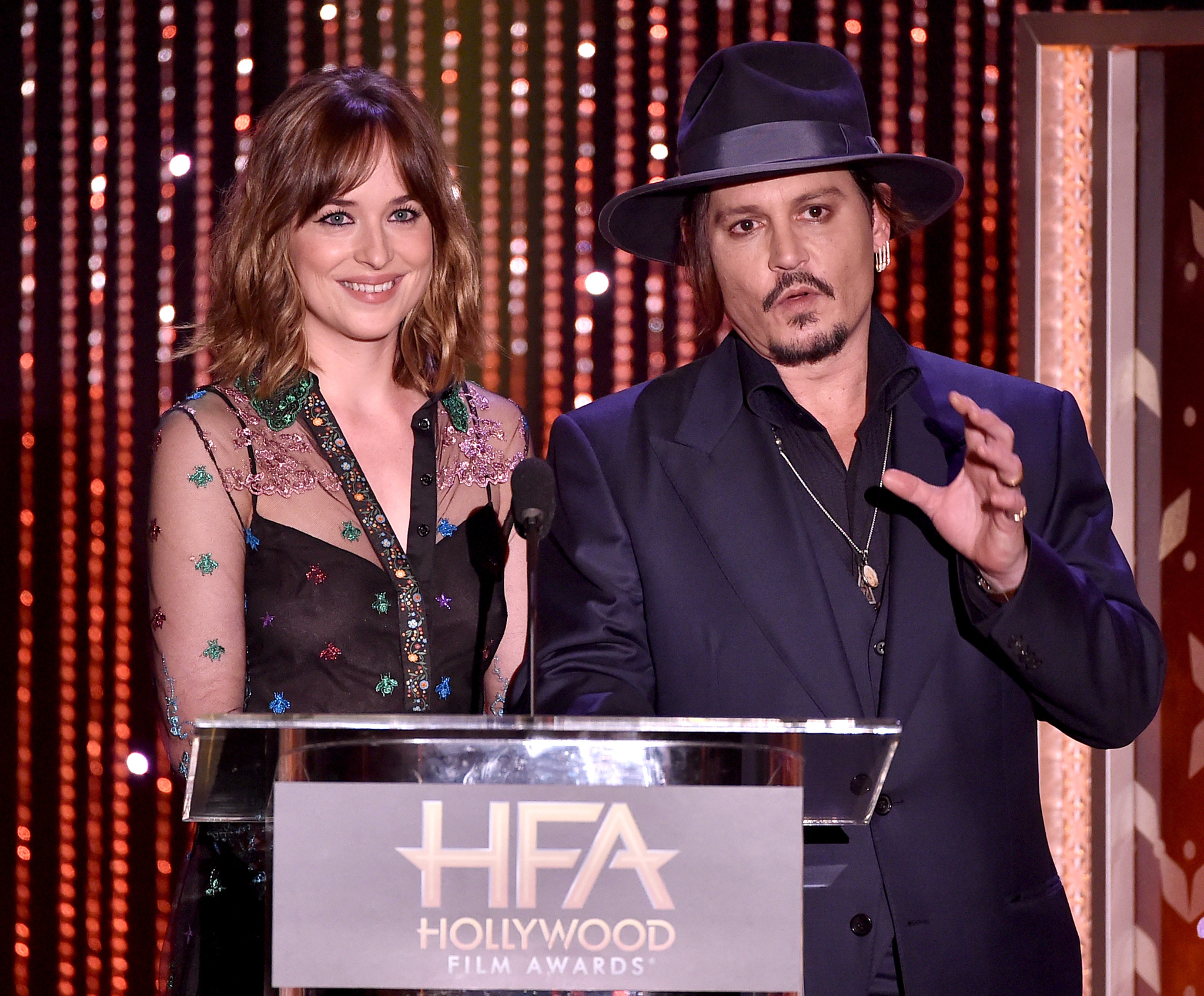 Johnny Depp and Dakota Johnson