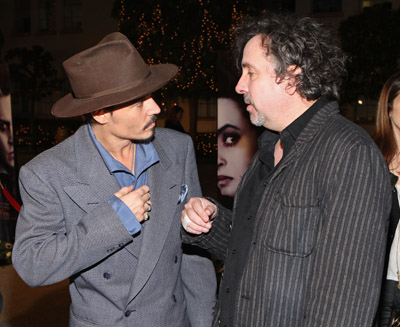 Johnny Depp and Tim Burton at event of Sweeney Todd: The Demon Barber of Fleet Street (2007)