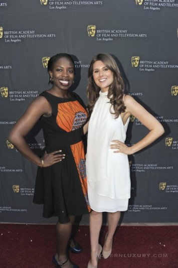 Adaora Nwandu and Charlotte Rothwell at the BAFTA-Los Angeles Garden Party