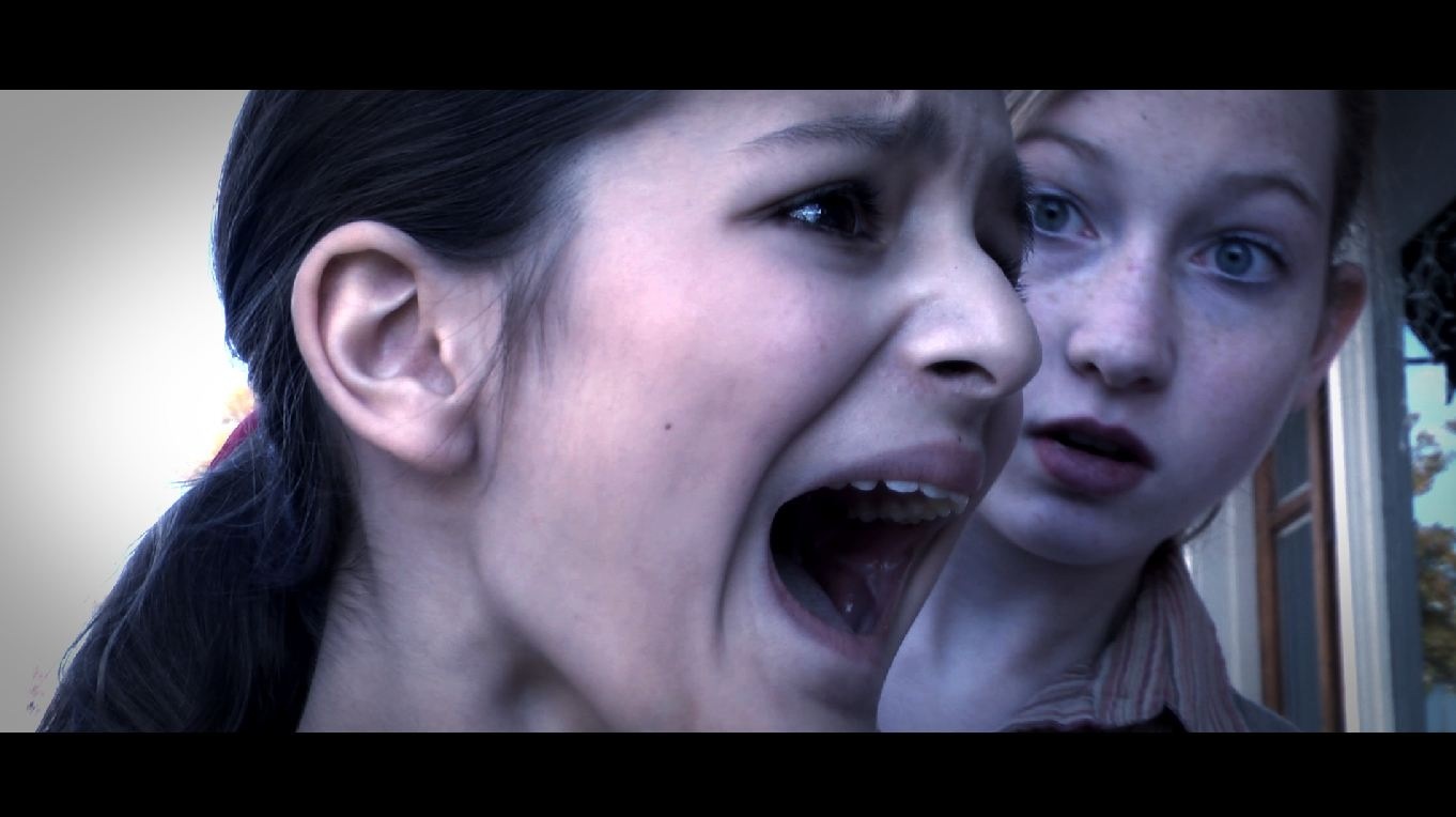 Still from Survive the Innocent. Scream to stop the bullies so brother could gat away!
