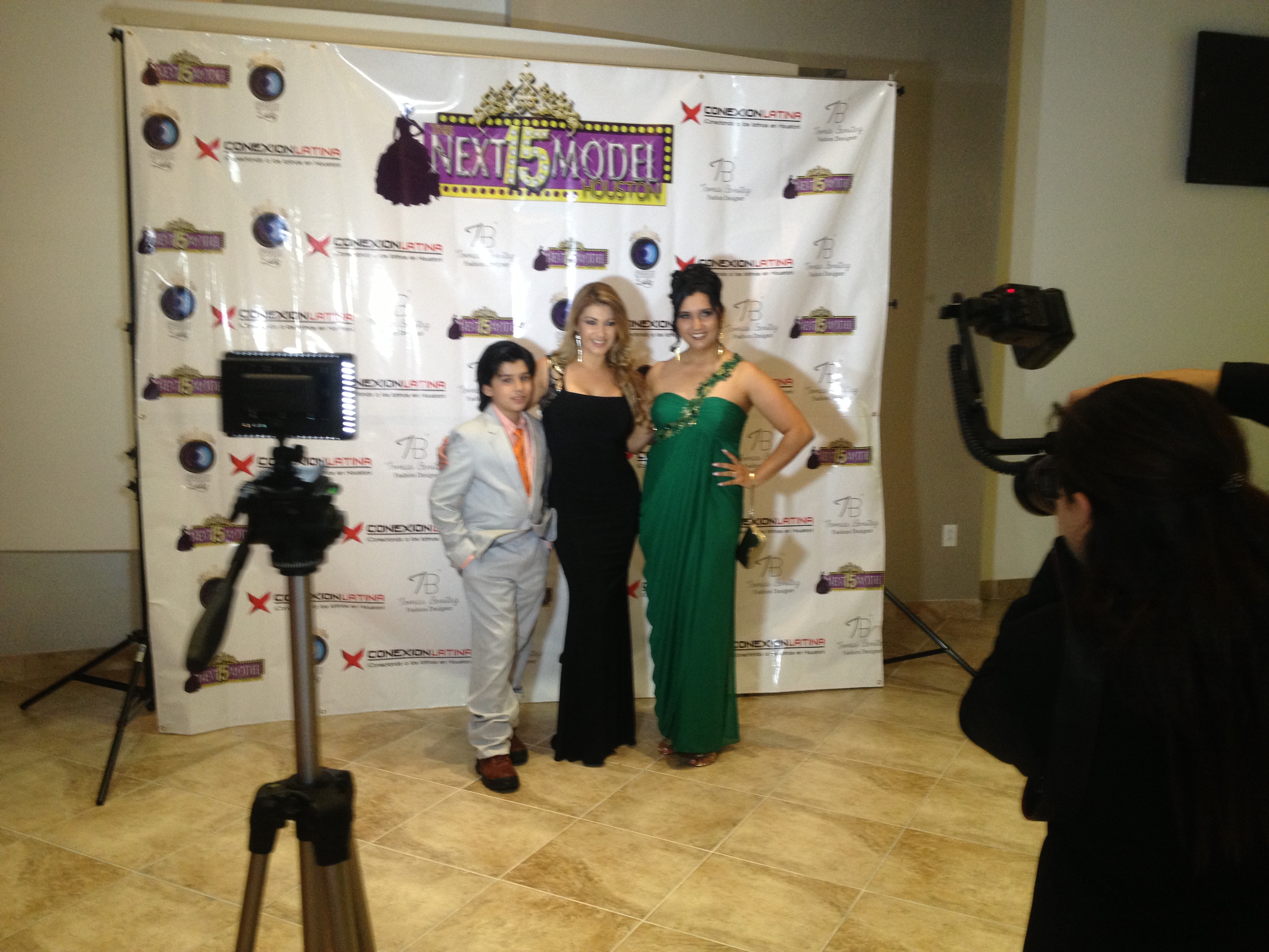 Red Carpet event with movie producer Zulema Nall and Host Andrea Gomez.