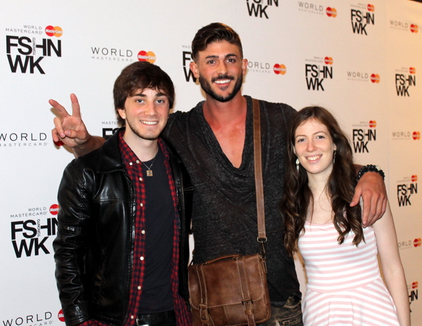 Austin MacDonald, Matthew Smith and Cleo Tellier at the 2014 World MasterCard Fashion Week