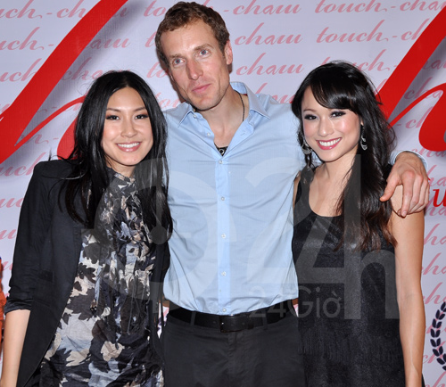 At the 'Touch' premiere in Saigon with Kathy Uyen, John Ruby and Porter Lynn.