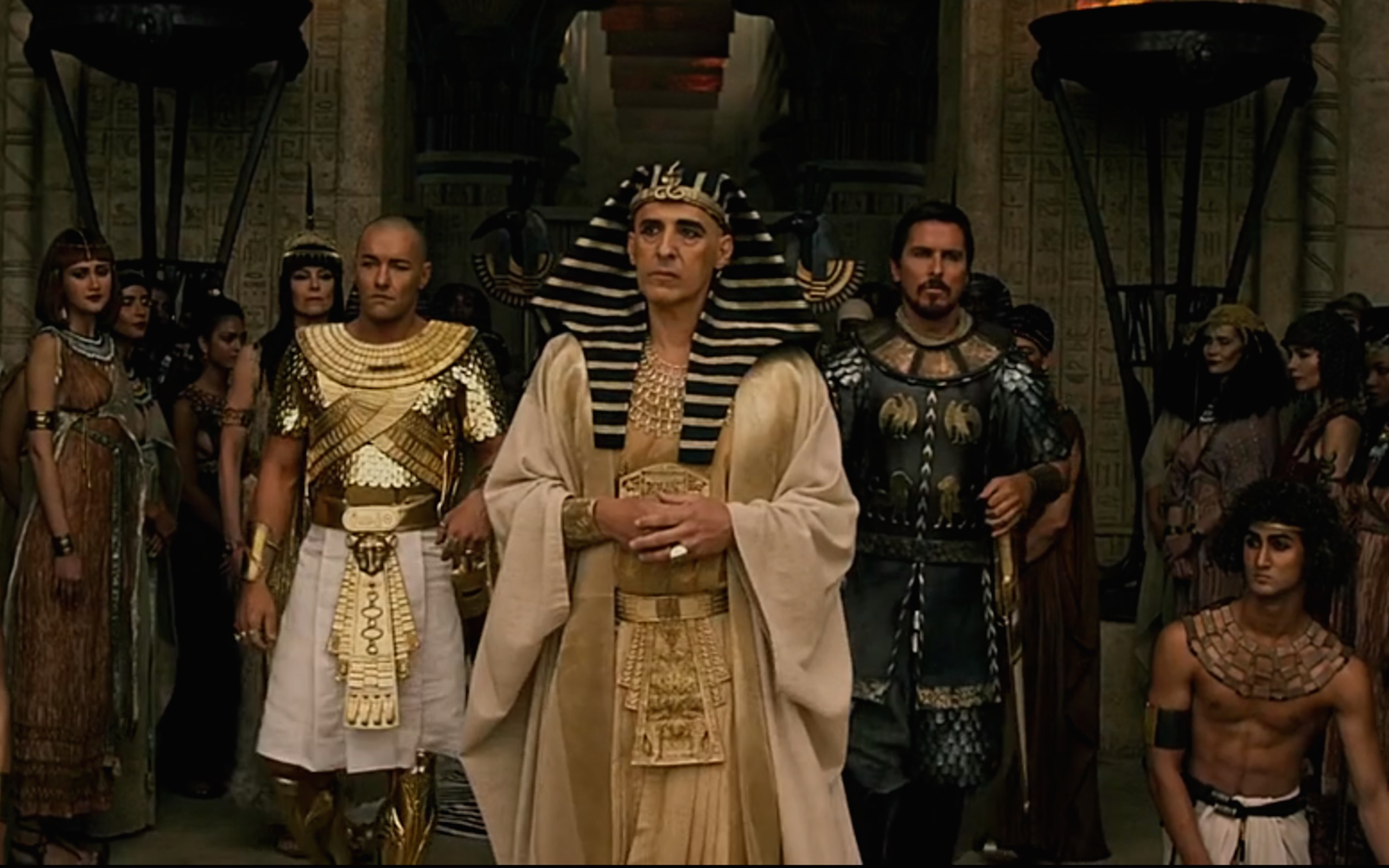 Joel Edgerton, John Turturro, Christian Bale & Amin Ali in Exodus: Gods & Kings