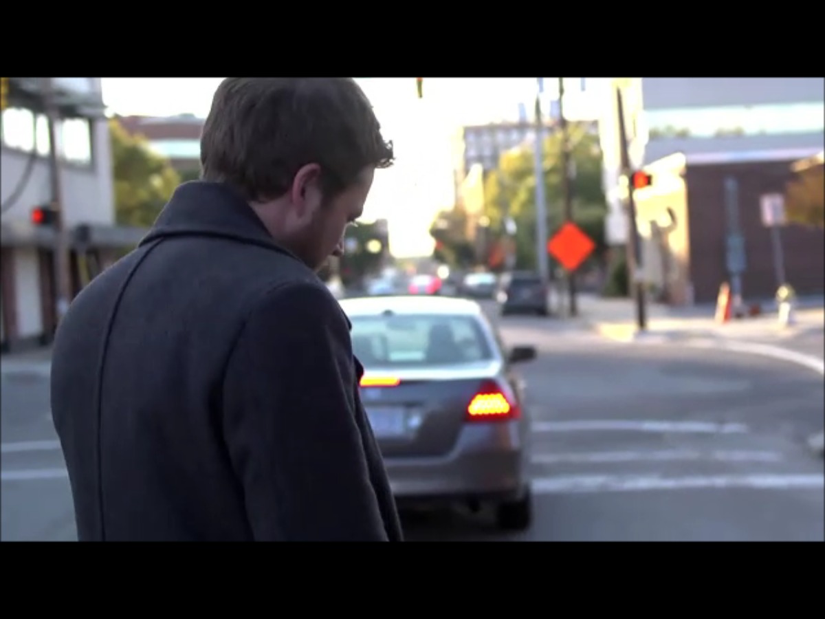 A snap shot from my short film, 'Bottled Up.'