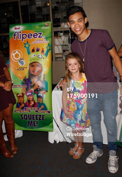 Addison LaFountain and Actor Roshon Fegan at KIIS FM Teen Choice Gifting Suites in Hollywood California