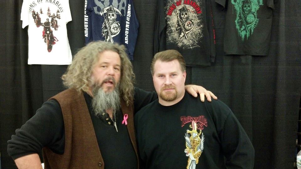 Hanging with Mark Boone.