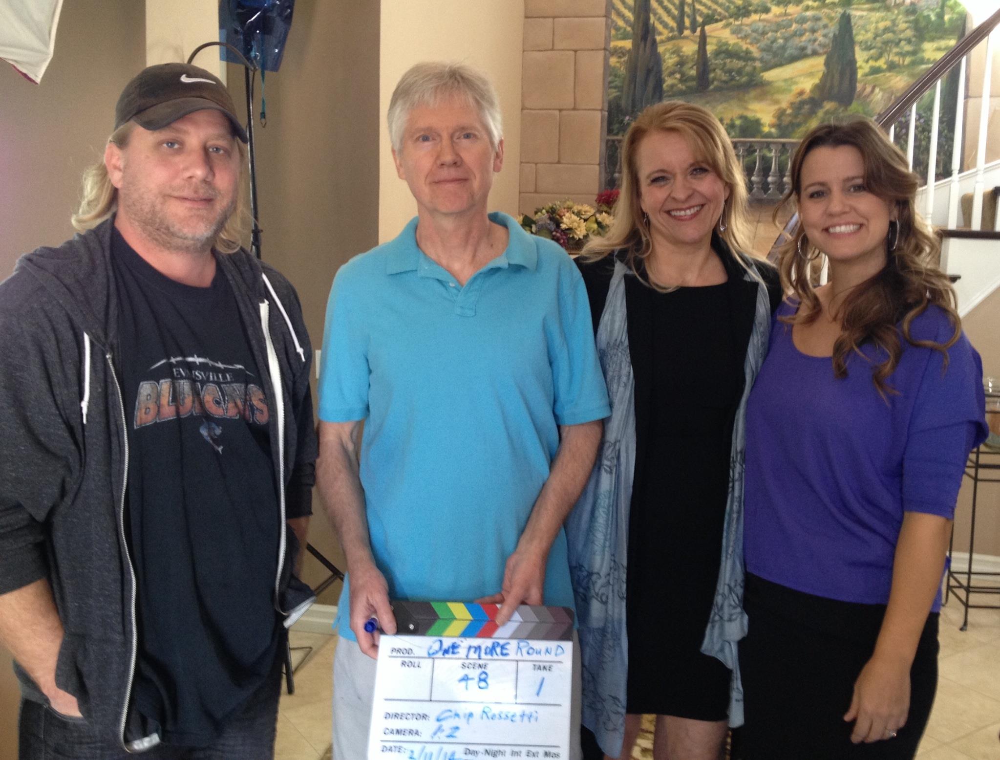 On Set of One More Round with Chip Rossetti, Joan Luebbert, and Mindy Thomas.