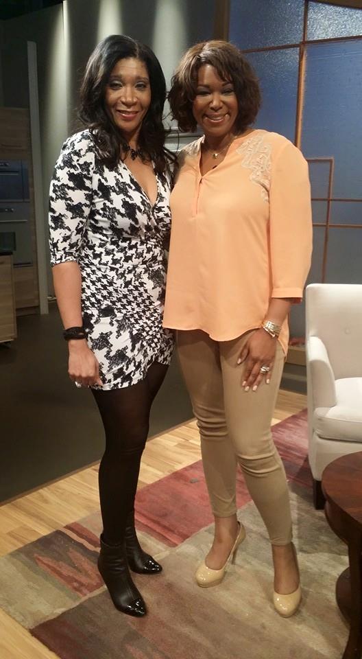 With Deborah Duncan on the set of Great Day Houston. Had fun being a member of the audience.