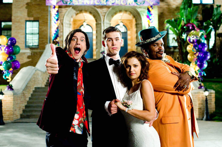 Still of Raquel Alessi, Craig Robinson, Zach Cregger and Trevor Moore in Miss March (2009)