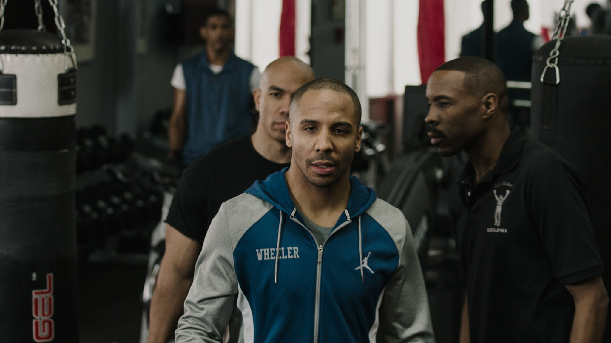 Still of Brian Anthony Wilson and Andre Ward in Krydas. Gimes kovoti (2015)