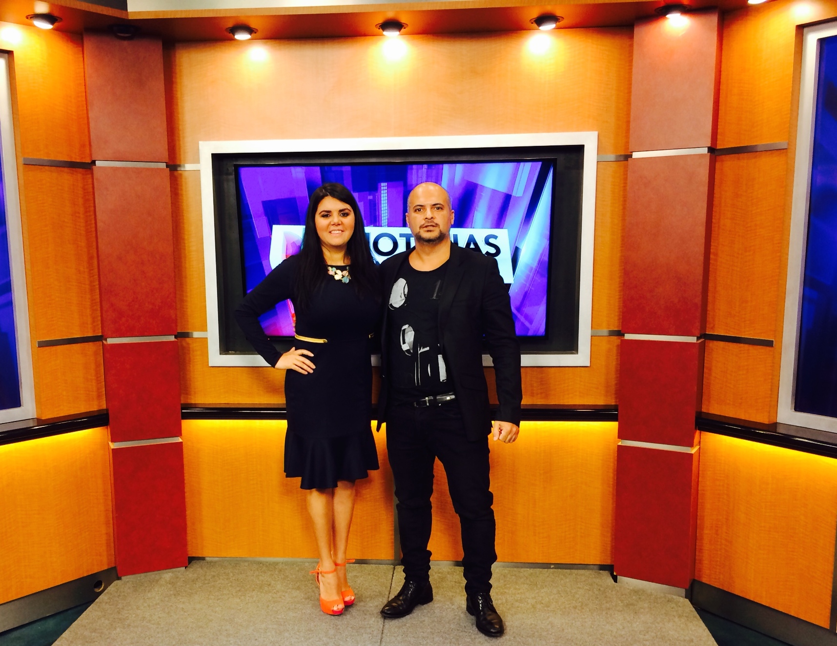 Univision Journalist Marielkis Salazar and Tenor Gaston Rivero