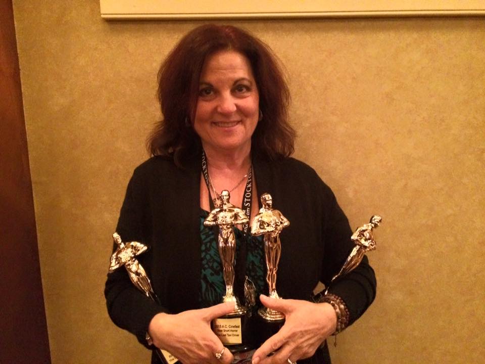 Debra Markowitz at Atlantic City Cinefest. Wins for Best Director of a Fantasy Short for Leaving. Best Actress in a Fantasy Short- Molly Ryman - Leaving. Best Short Horror Film - The Last Taxi Driver, and Robert Clohessy - Best Actor in a Short Horror.
