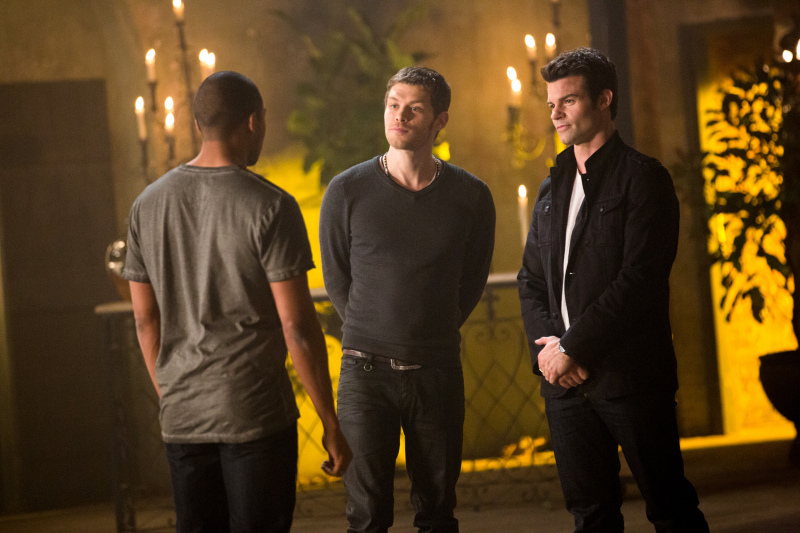 Still of Daniel Gillies, Joseph Morgan and Charles Michael Davis in The Originals (2013)