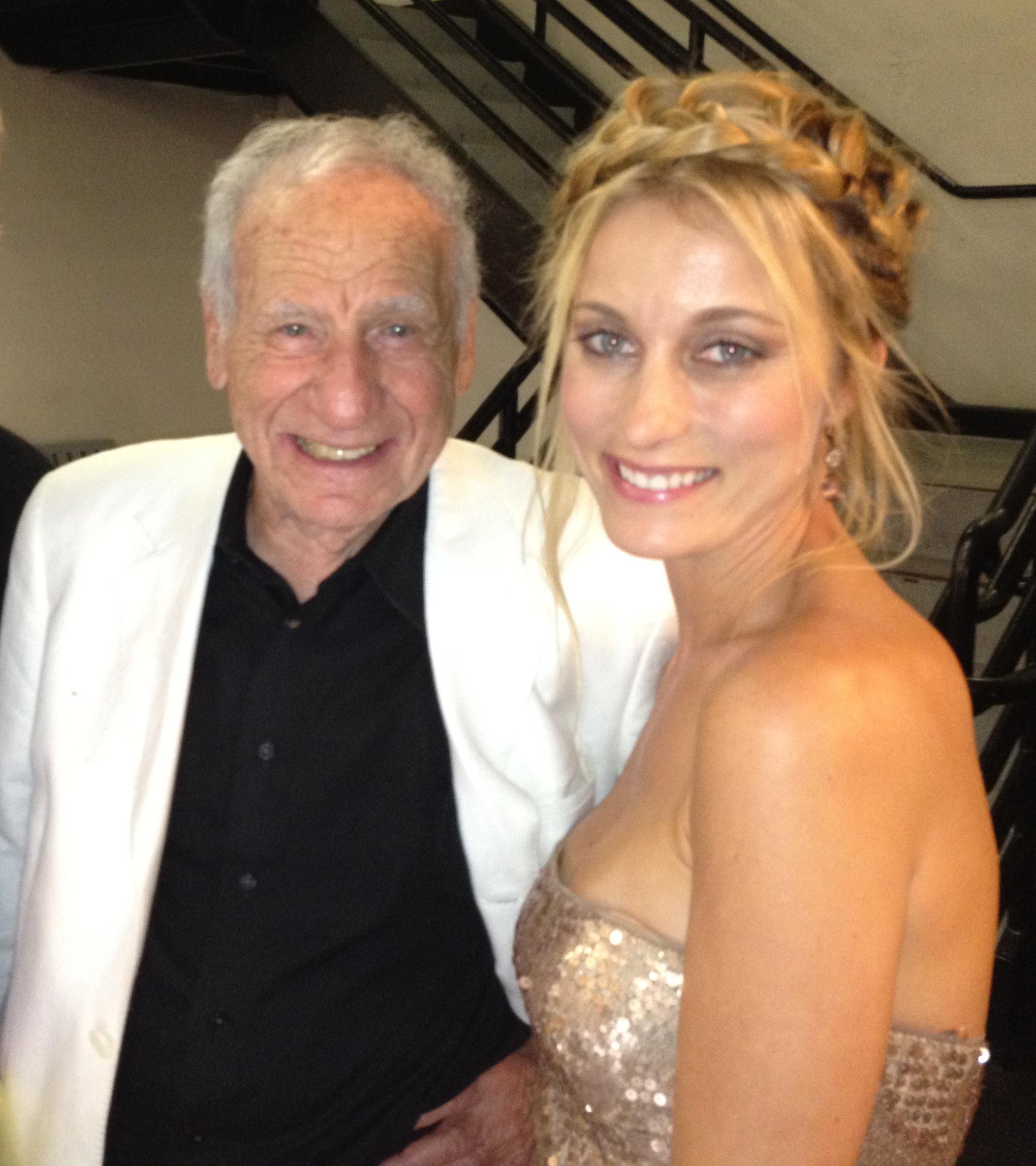 Mel Brooks & I at HBO Emmy afterparty 2012