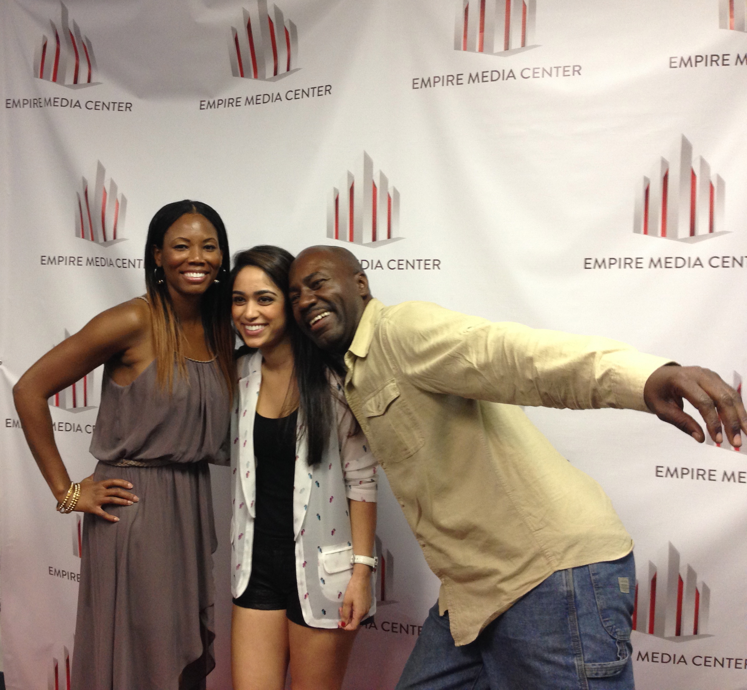 Reejuta Joshi with Shanequa Reed and Jerry Jackson at the premiere of 'The Player'