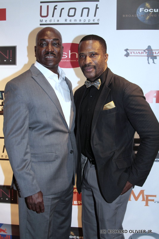 Richard Olivier Jr. with legendary african american hollywood actor 