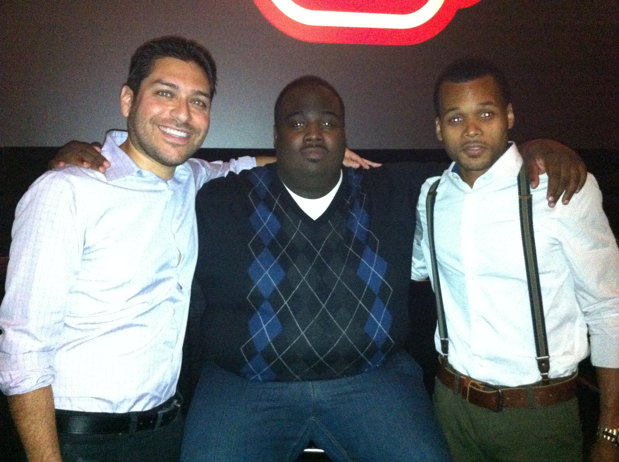 With LaMarcus Tinker and Sean Johnson at the premiere of Something Different.