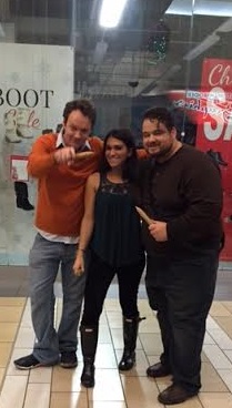 Isabella with Brian Sutherland and director Brad L. Lyon