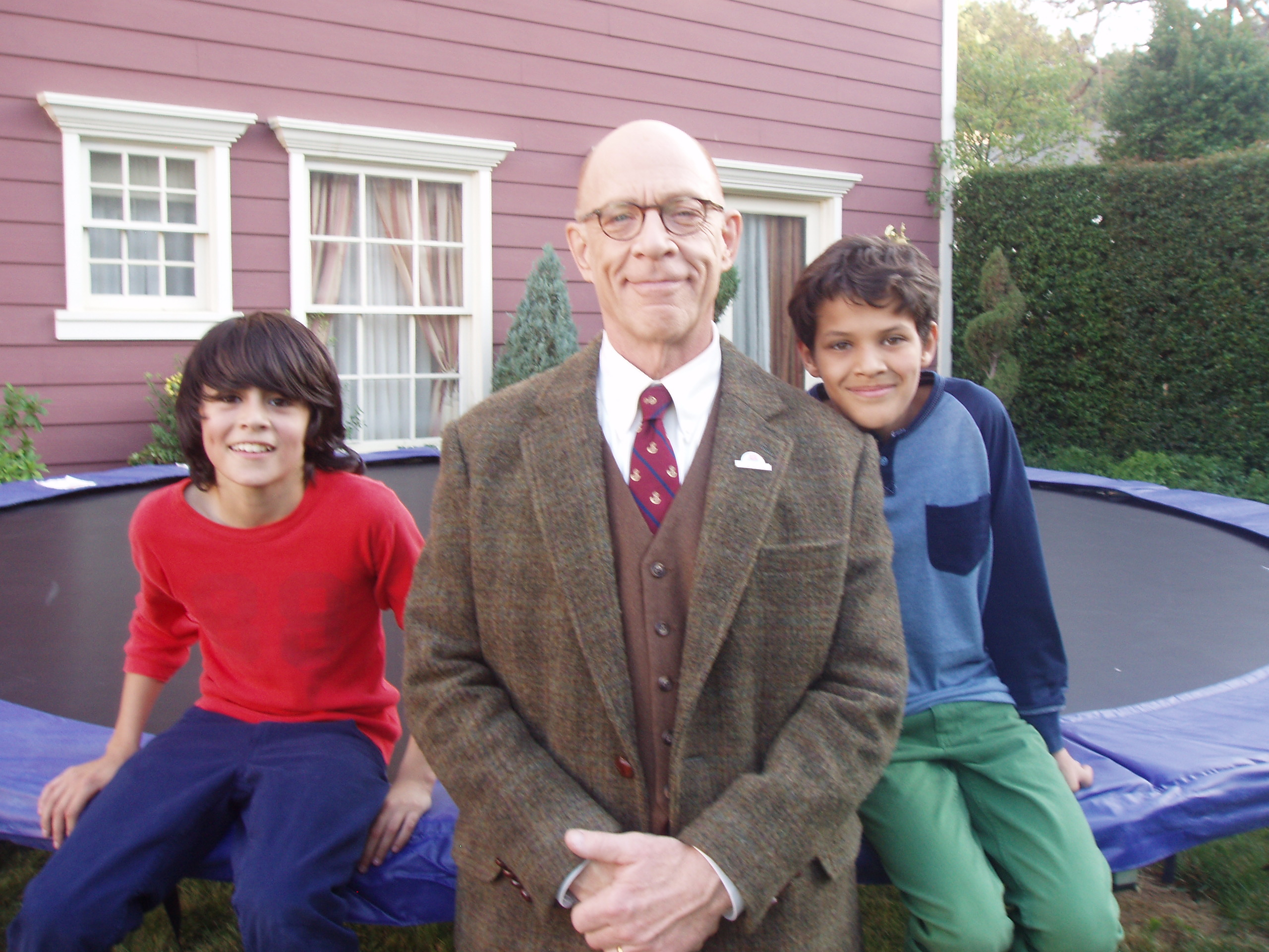Hangin with JK Simmons and Alazay on the set of a Farmers Commercial