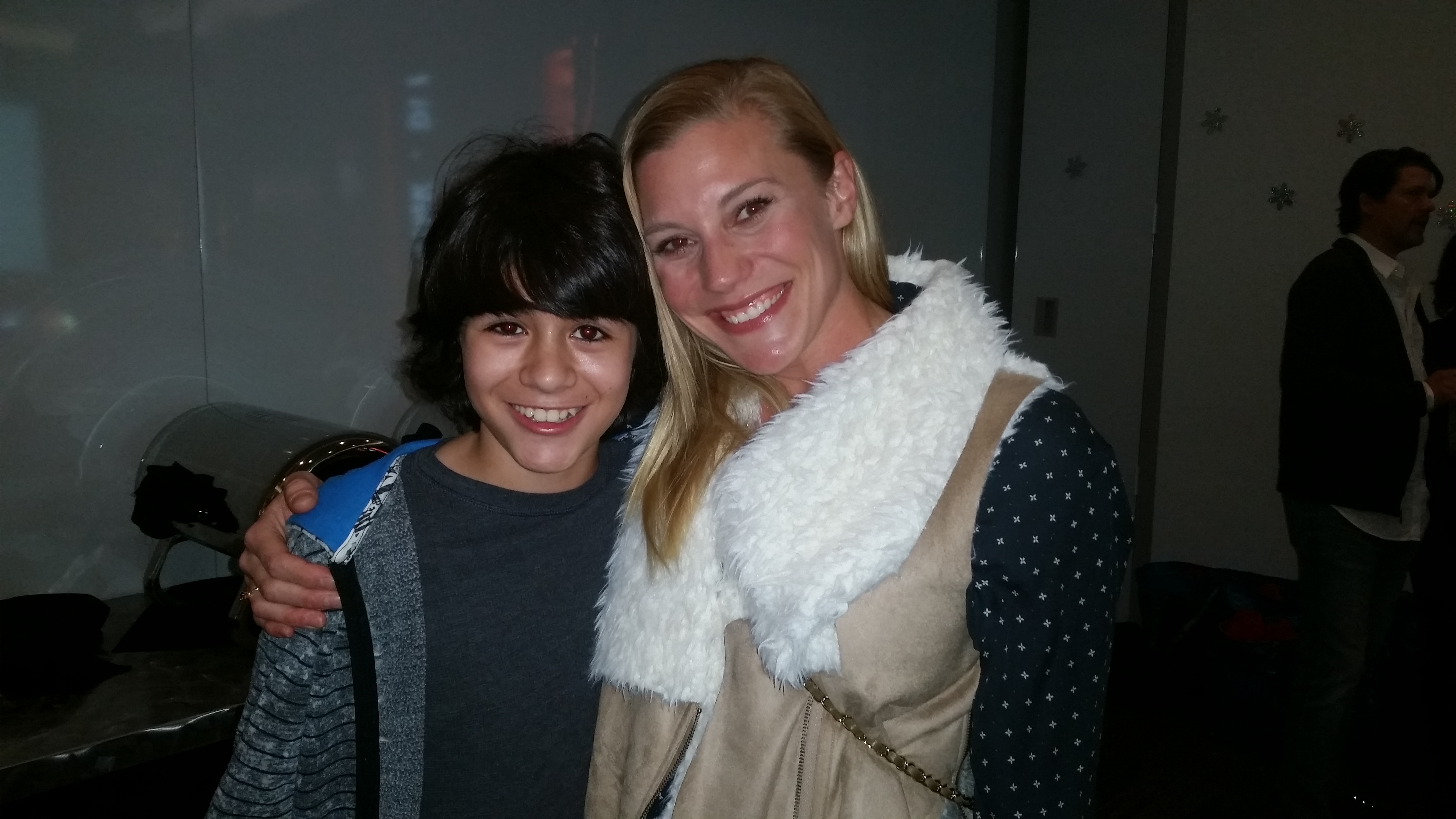 With Katee Sackhoff at the Girl Flu wrap party