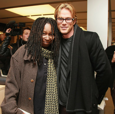 Whoopi Goldberg and Jason Lewis