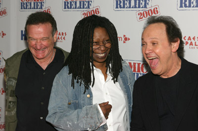 Whoopi Goldberg, Robin Williams and Billy Crystal at event of Comic Relief 2006 (2006)