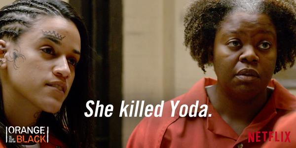 Official meme of Darlene Dues and Solly Duran in Orange is the New Black: Thirsty Bird (2014)