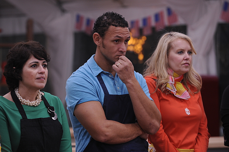 Still of Effie D. Sahihi, Jeremy Cross and Darlene Pawlukowsky in The American Baking Competition (2013)