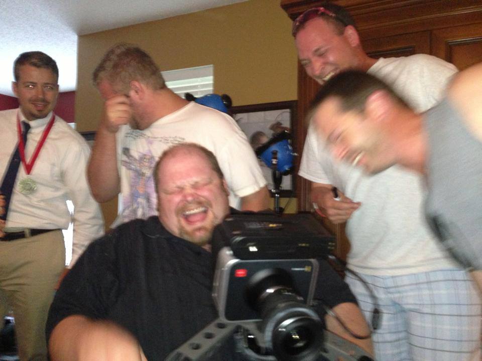 The moment you know the shot worked! - on the set of Deuces!